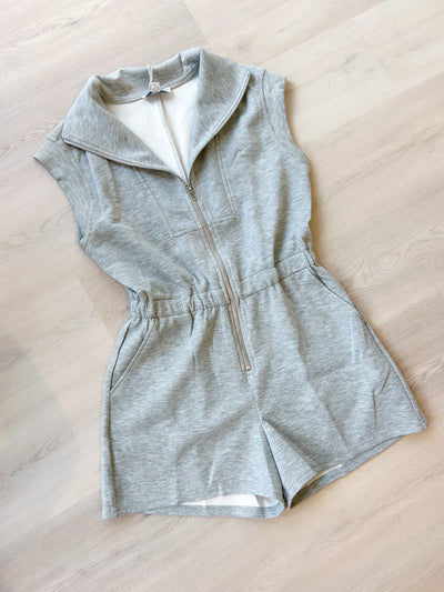 Caroline Romper heather grey