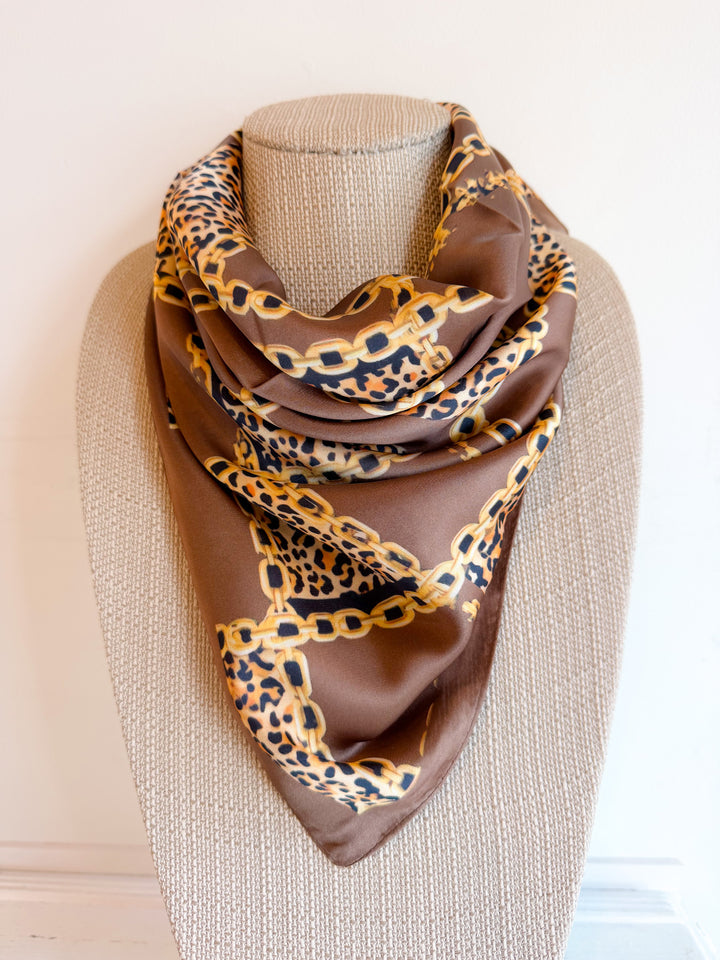 Halley Scarf Animal Chain Link