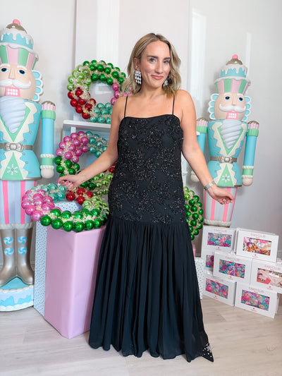 Marissa Drop Waist Sequin Dress