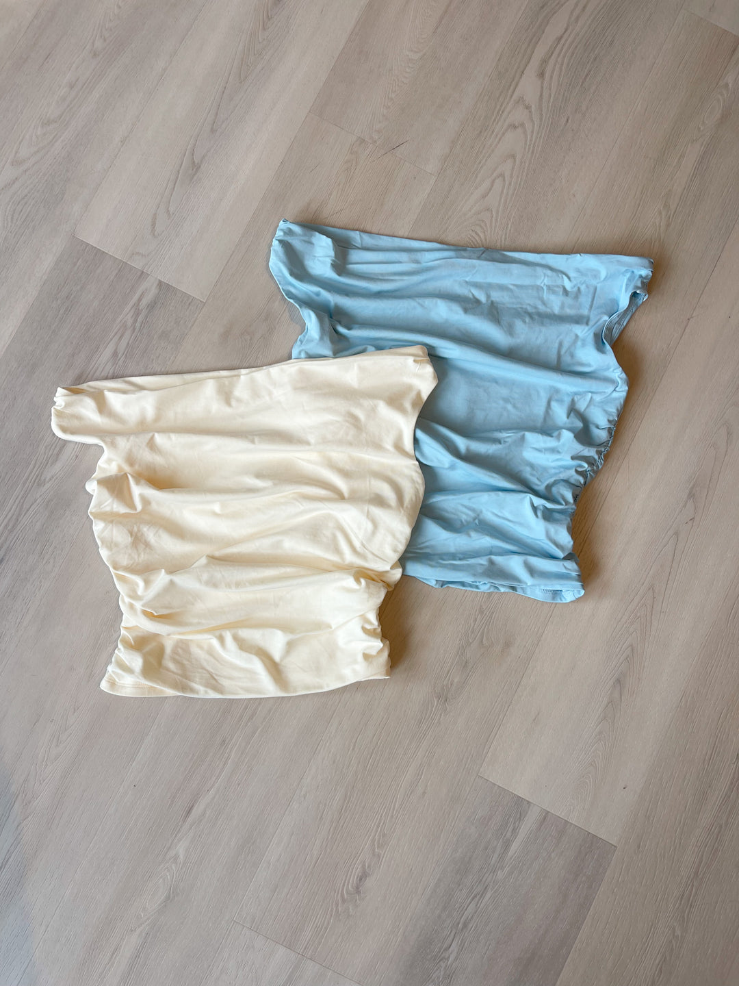 Crissy Stripe Off the Shoulder Top Lt. Blue