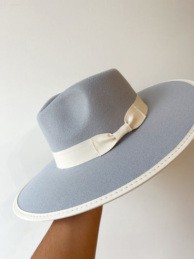 Teardrop Rancher Fedora w/Ribbon