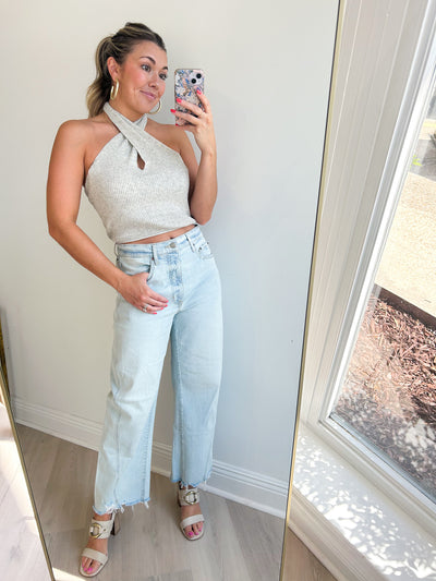Lizabet Halter Top grey