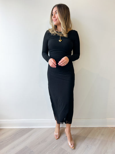 Spellbound Mesh Midi Dress