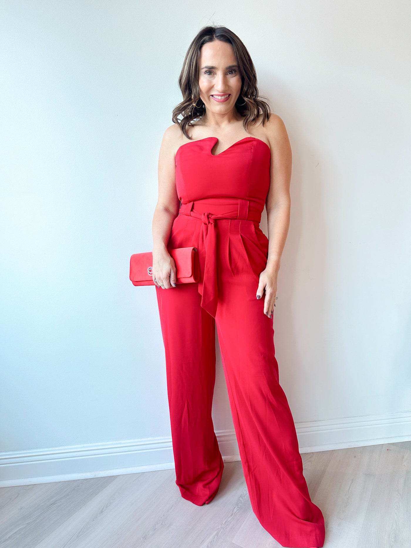 Avery Jumpsuit red