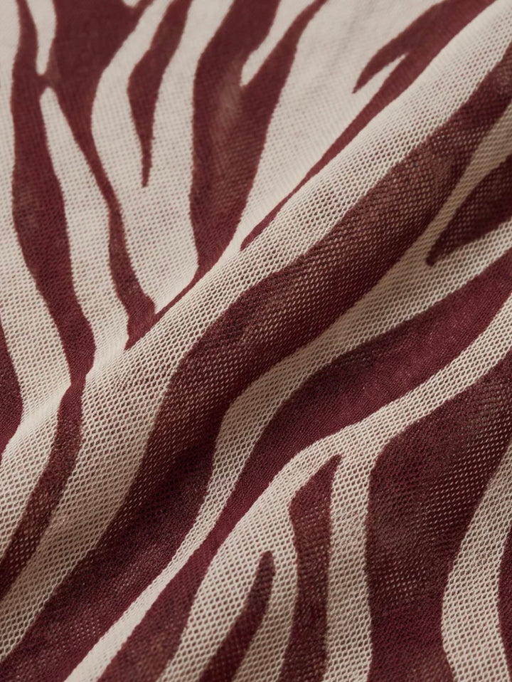 Sevilla Zebra Mesh Midi