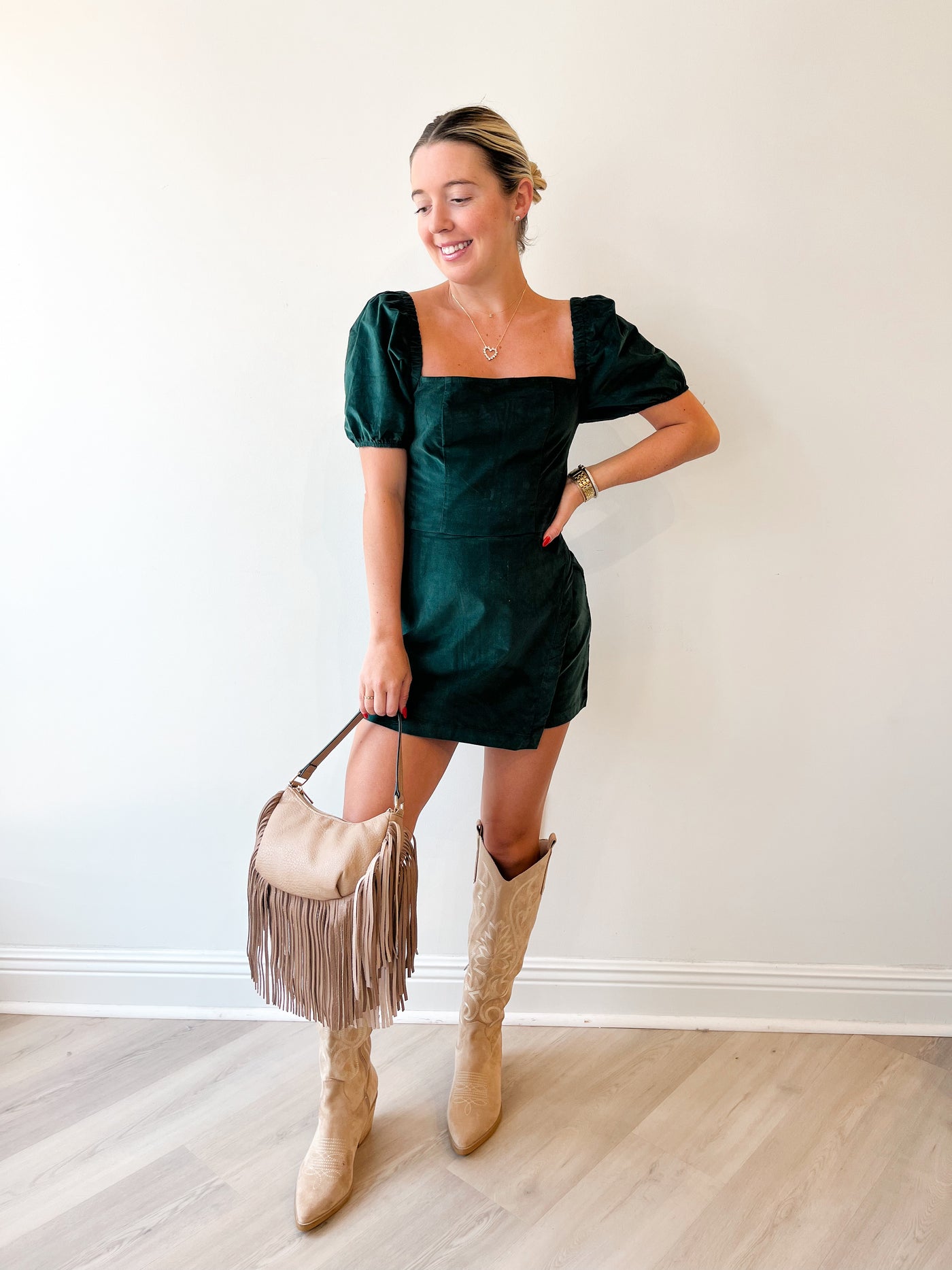 Gemma Corduroy Wrap Romper