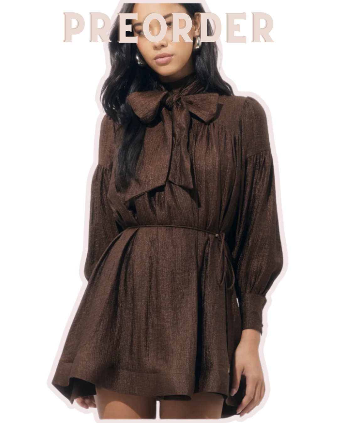 Daphne Bow Mini Dress