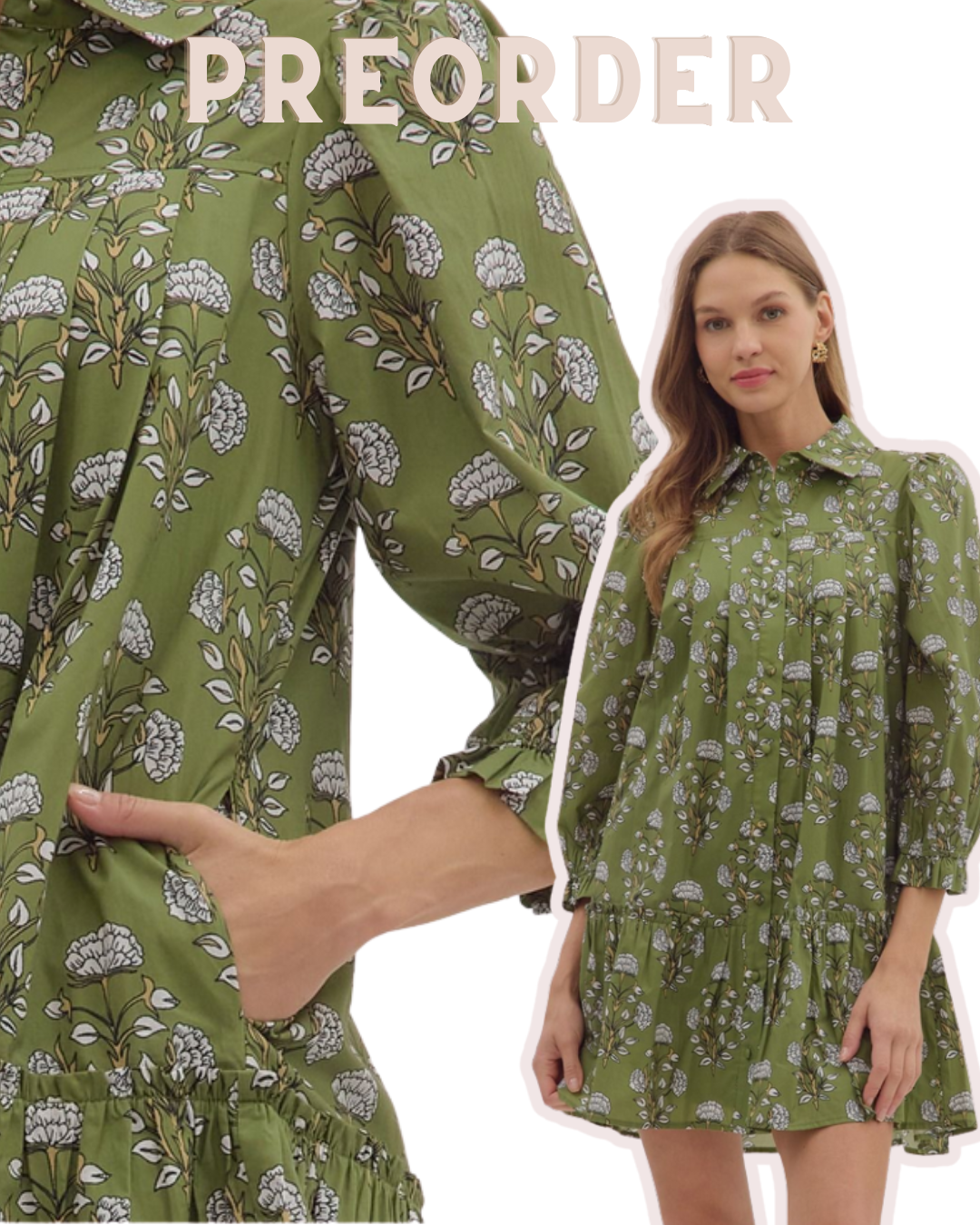 Grace Floral Print Lng. Slv. Mini Dress