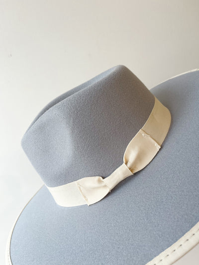 Teardrop Rancher Fedora w/Ribbon