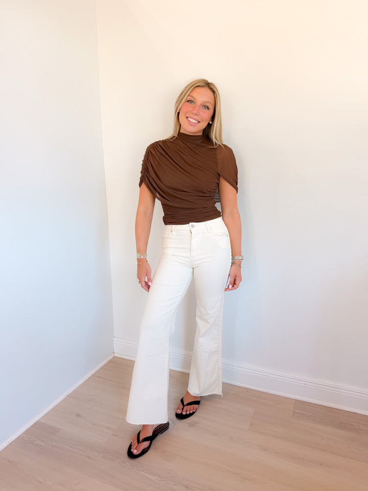 Arianne Asymmetric Cape Top
