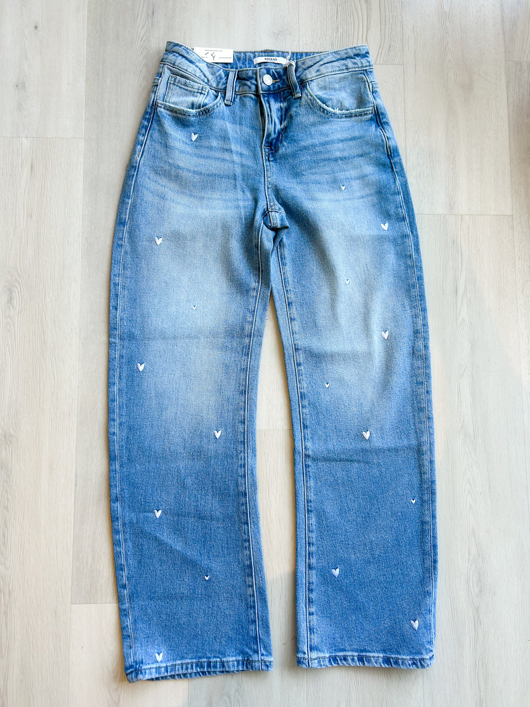 Flora Mid Rise Barrel Jean