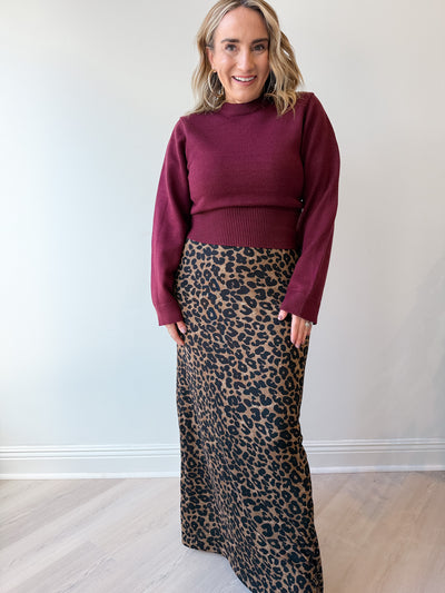 Bridgetta Print Knit Maxi Skirt