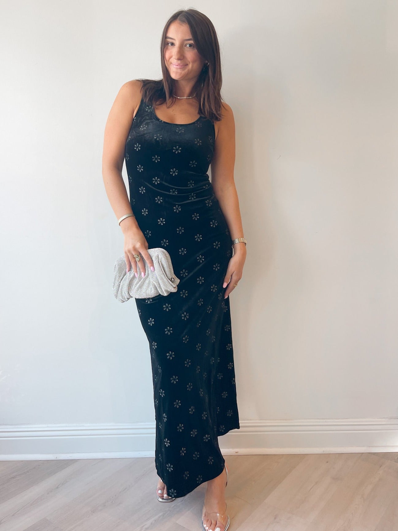 Amanda Velvet Midi Dress