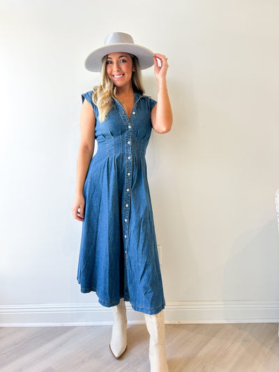Blair Denim Midi Dress