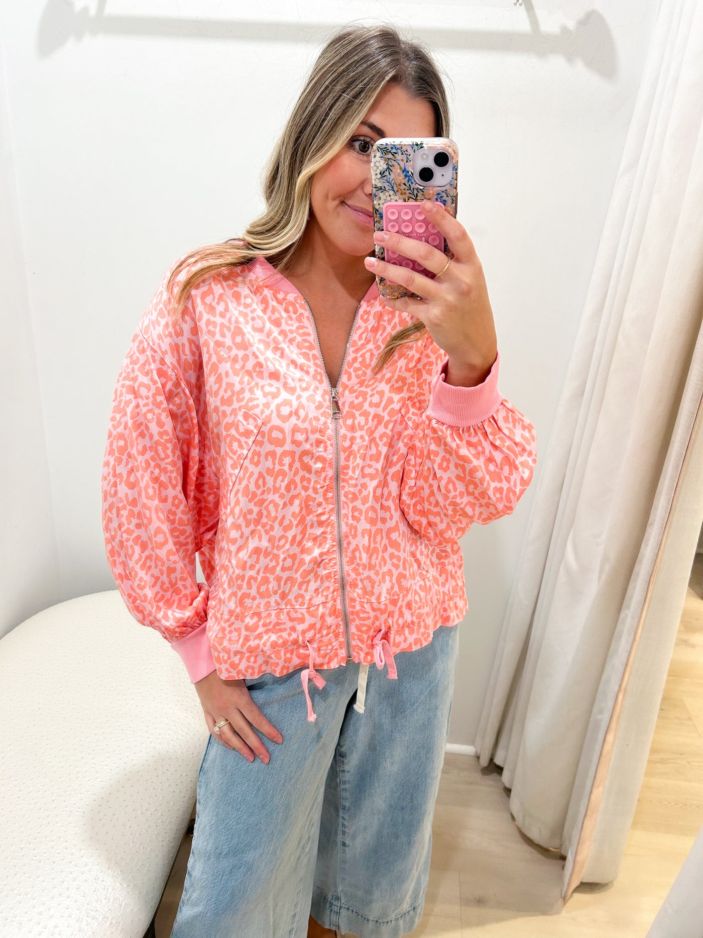 Satin Cheetah Jacket