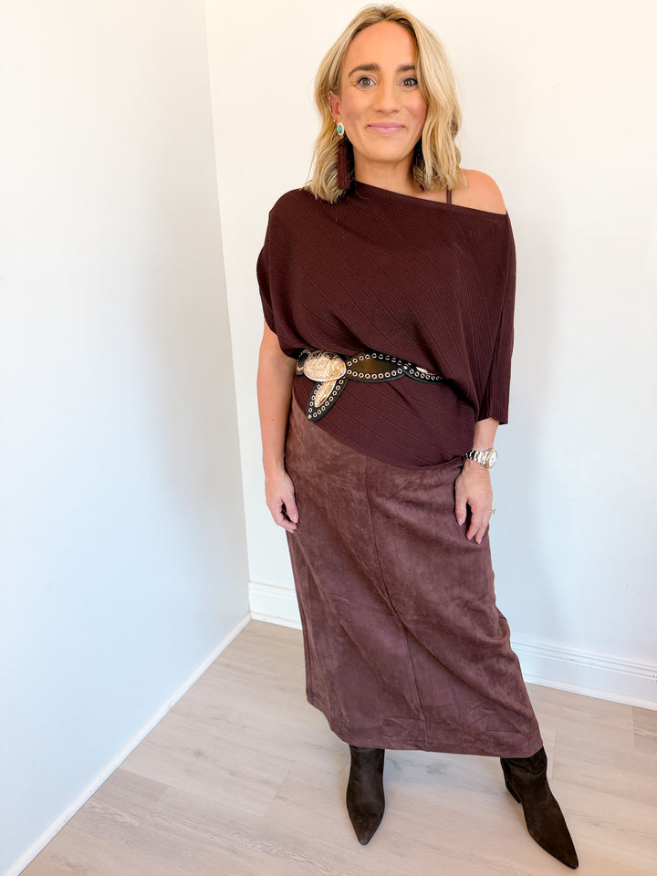 Mary Knit Asymmetric Top