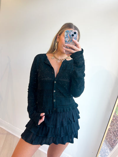 Lucy Pointelle Knit Cardigan