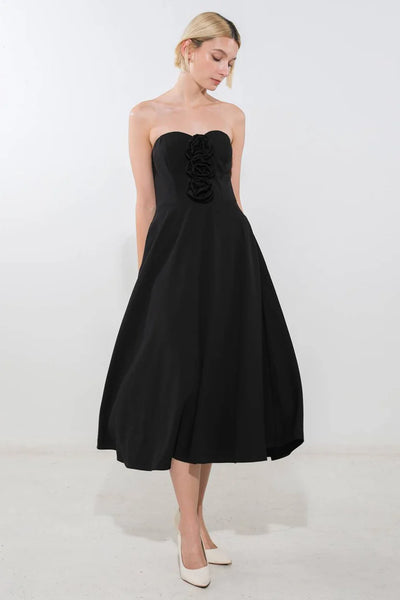 Rosette Midi Dress