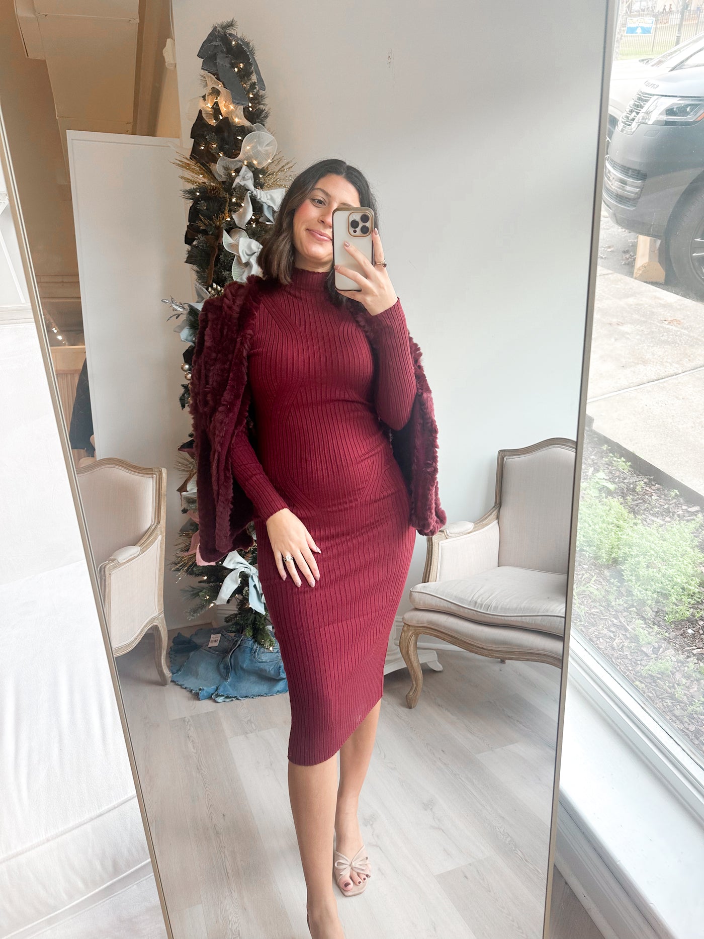 Noel Dress burgundy