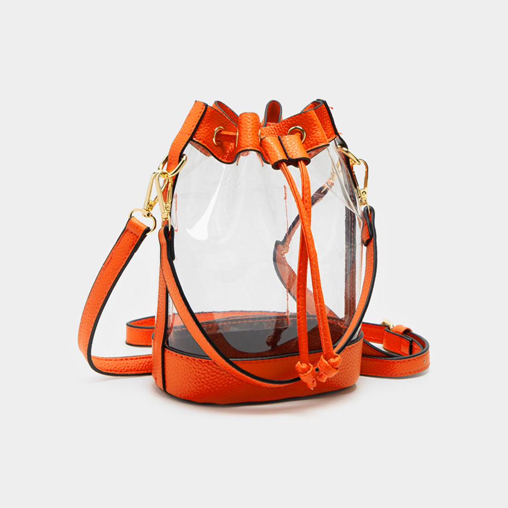 Clear bucket bag online