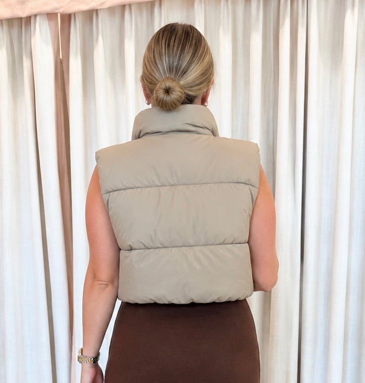 Brynn Cropped Puffer Vest