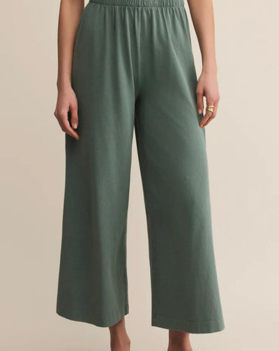 Scout Jersey Crop Flare Pant Hunter Green