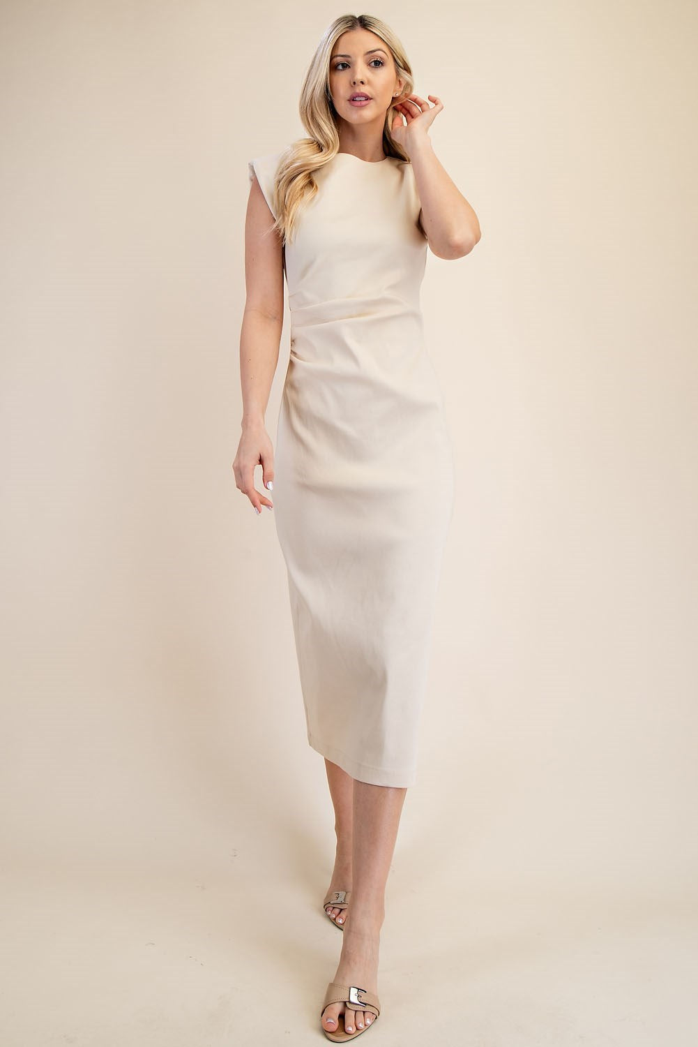 Willa Midi Dress beige