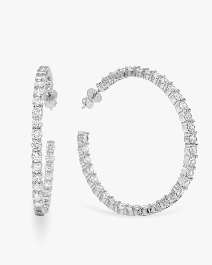 Heiress Hoops Silver
