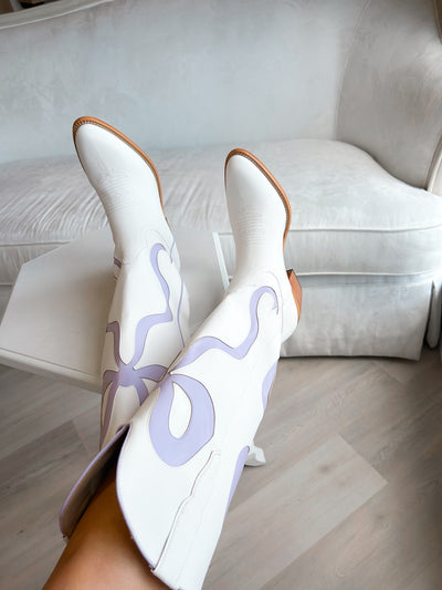 Purple Bow Boot