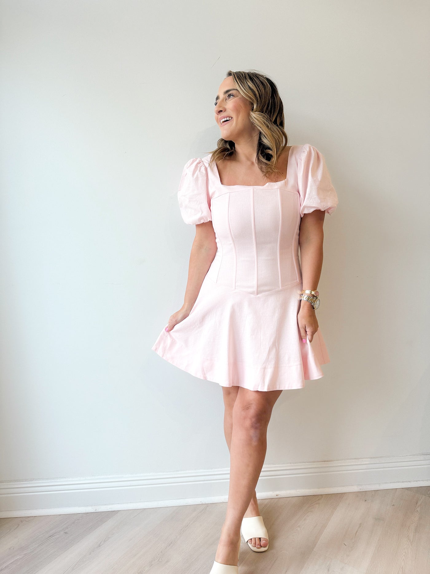 Patti Puff Sleeve Mini Dress