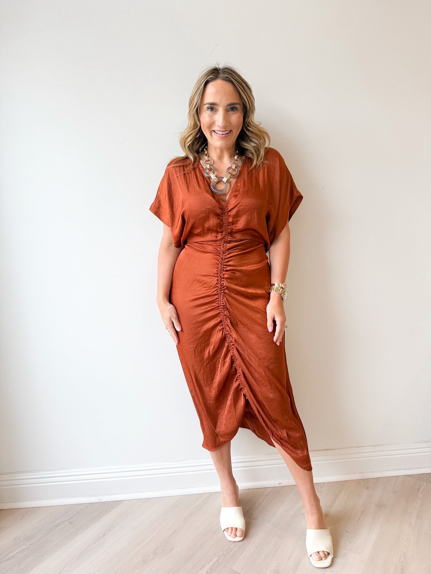 Aimee Dress Gingerbread