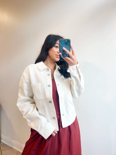 All Day Cropped Denim Jacket