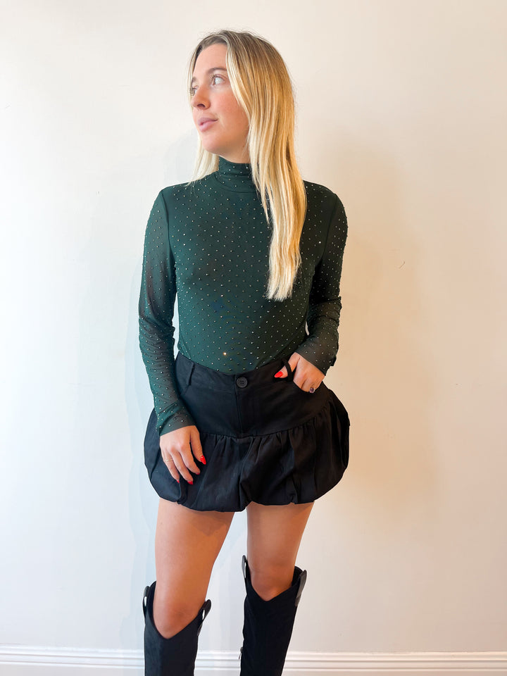Regina Denim Bubble Mini Skirt
