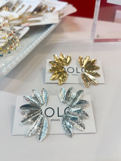 Fan Abientot Earrings silver