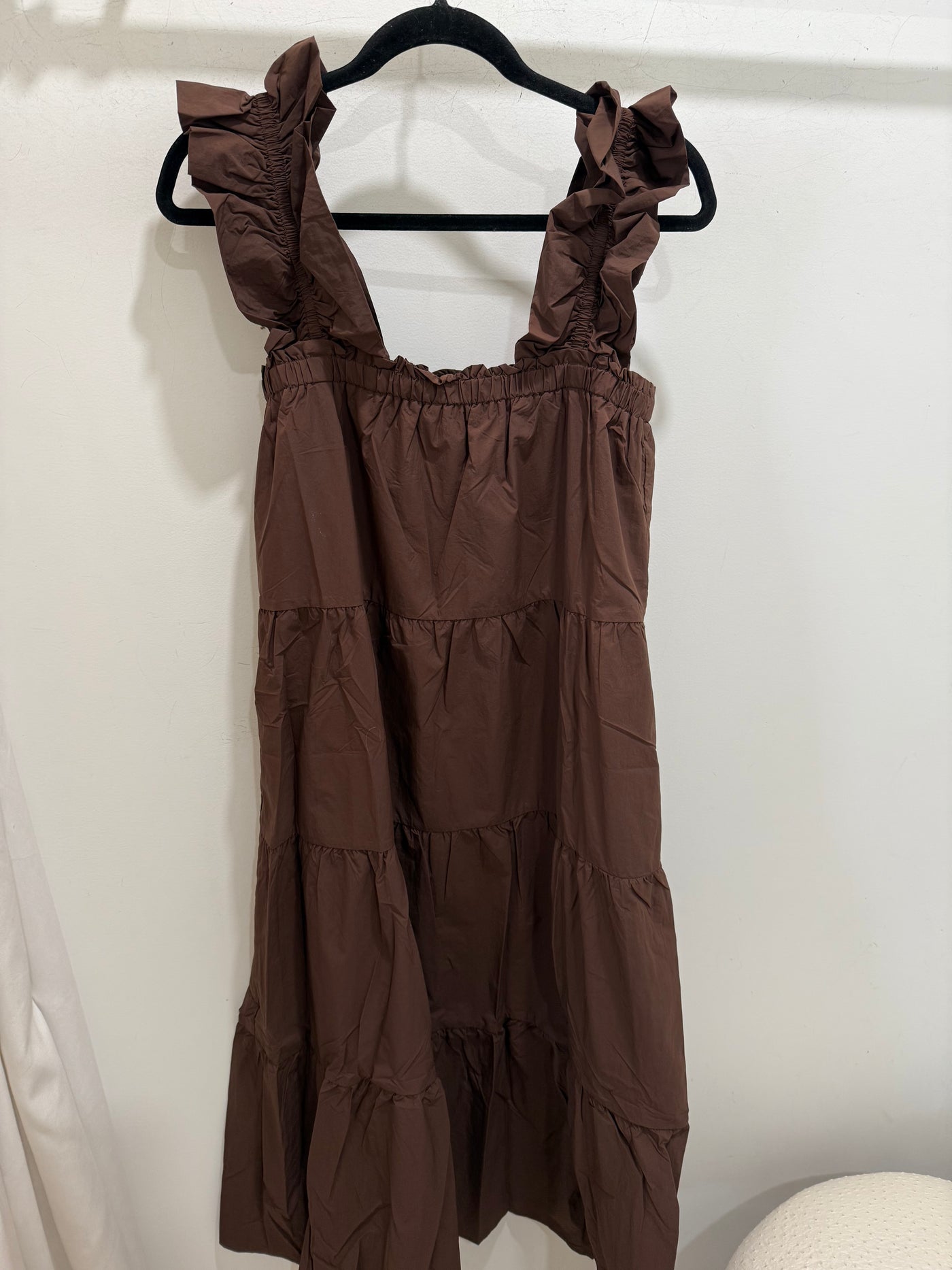 Jess Flutter Sleeve Tiered Maxi Dress