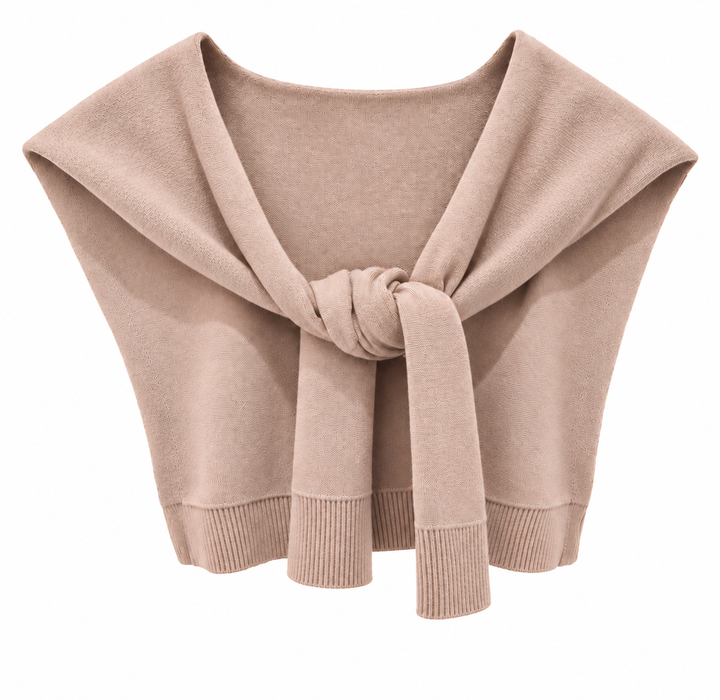 Preppy Mock Neck Sweater Wrap