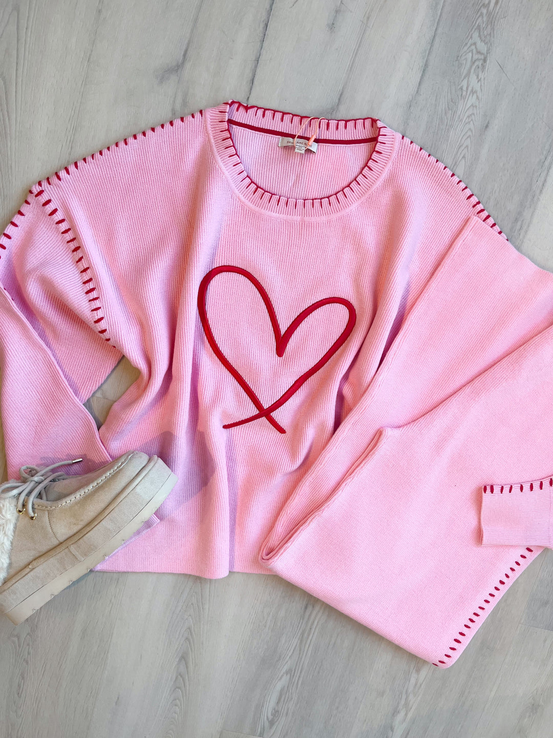 Jenner Heart Embroidered Set