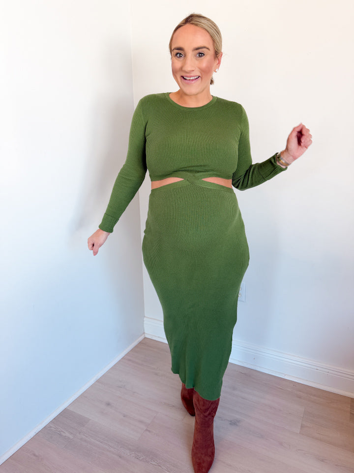 Adrienne Cut Out Midi Dress