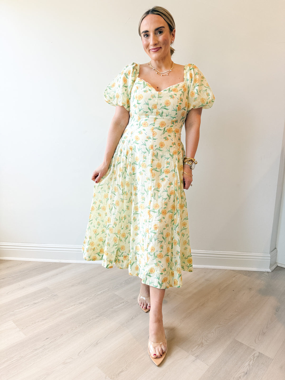 Mayra Dress Yellow Multi Floral