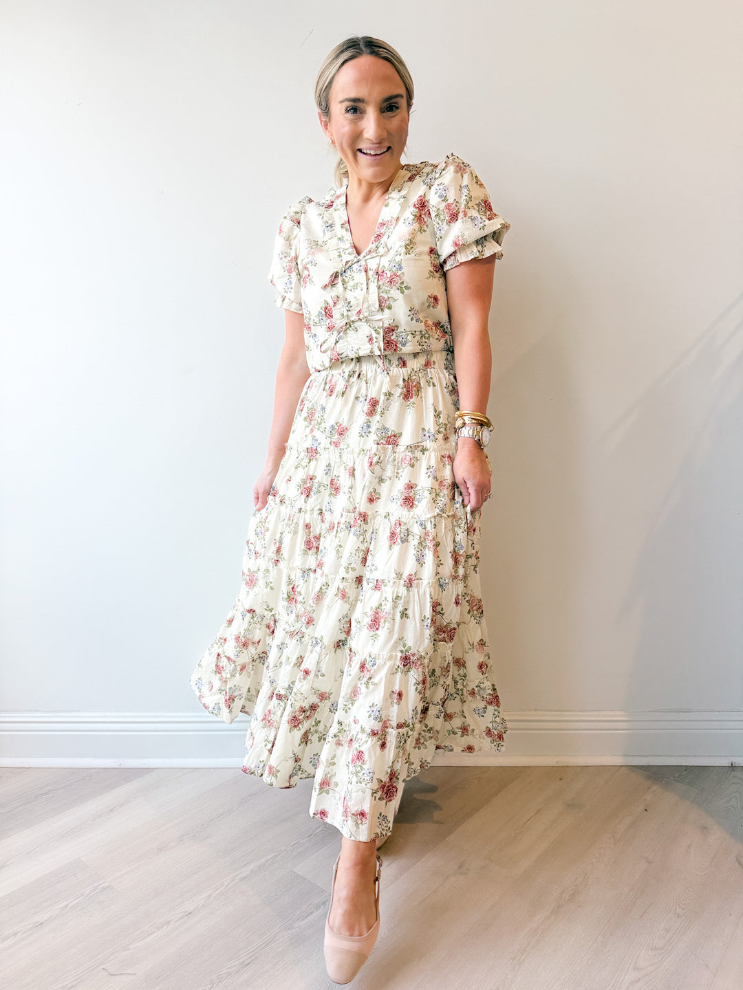 Maura Floral Midi Skirt