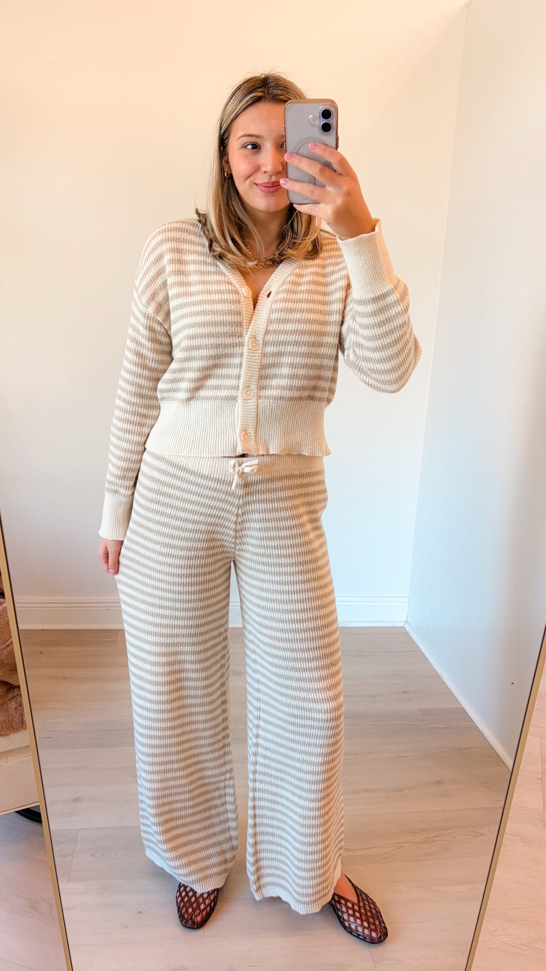 Stripe Sweater Cardigan