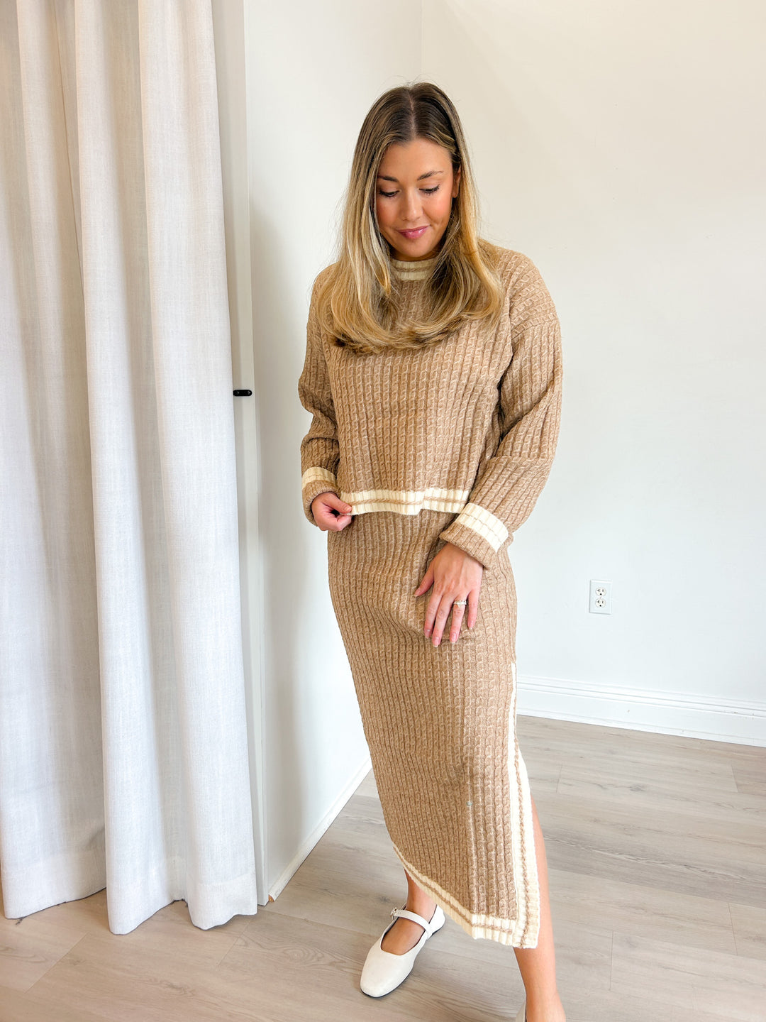 January Cable Knit Skirt