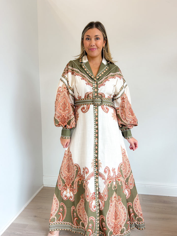 Josephine Belted Maxi Dress