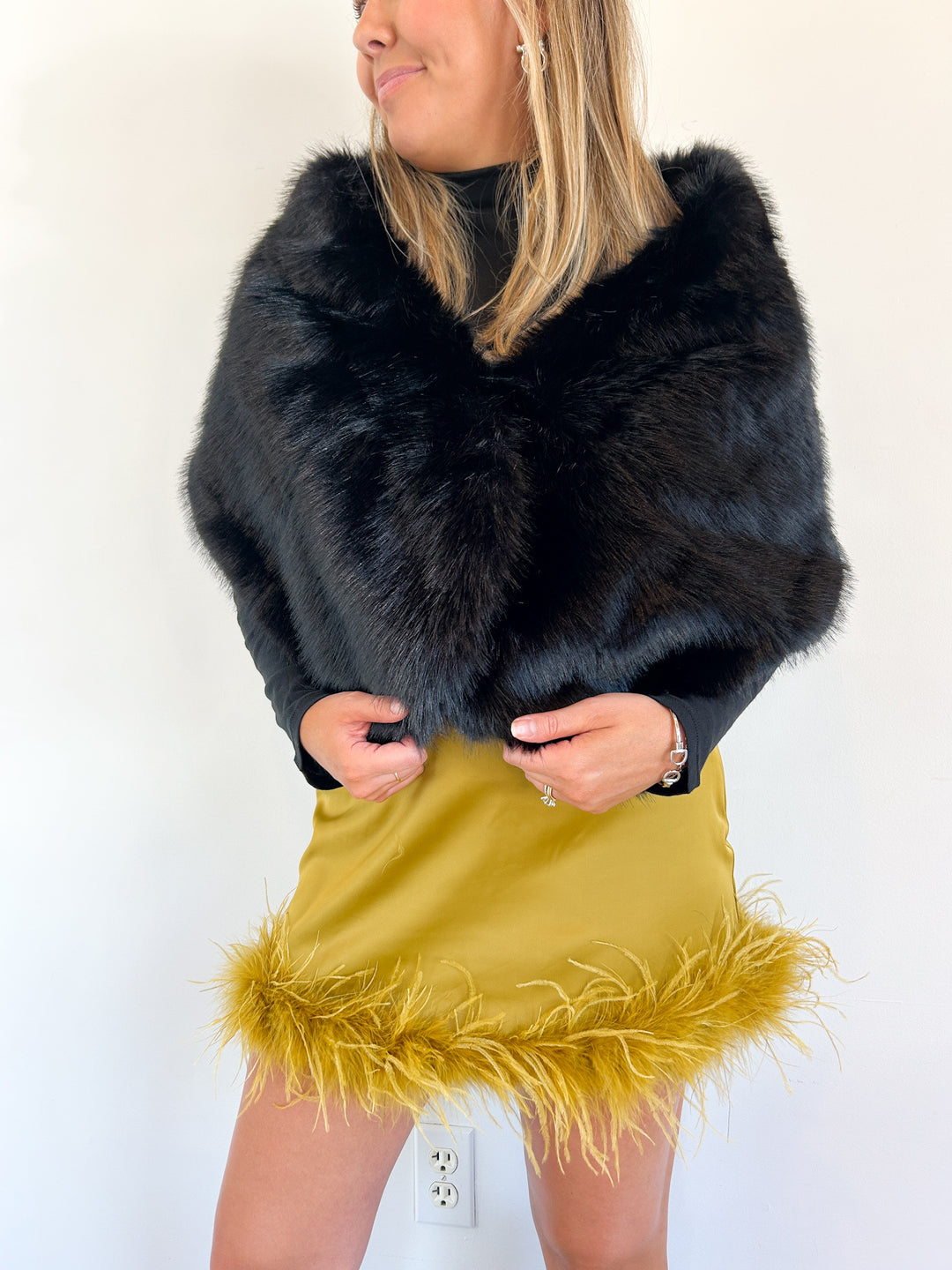 Mandy Feather Mini Skirt