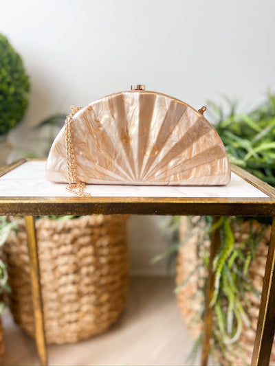 Acrylic Clutch caramel