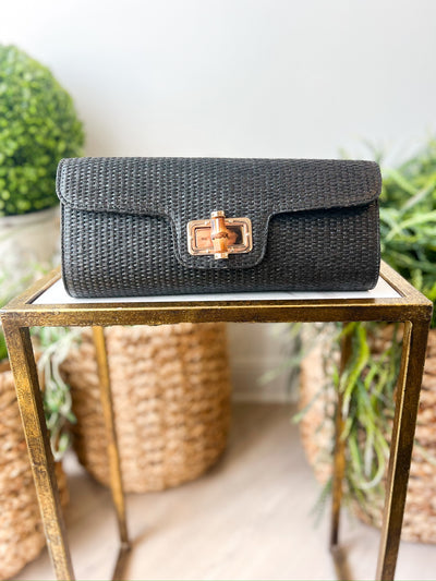 Bamboo Clutch black