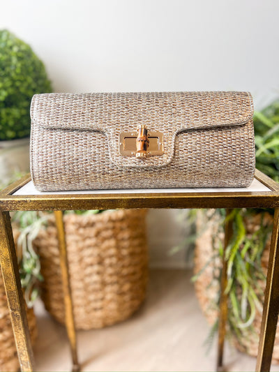 Bamboo Clutch gold