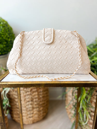 Opal Clutch white