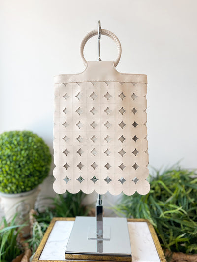 Laser Cut Out Bag beige