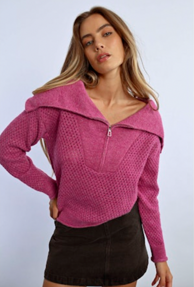 Caroline Zip Sweater